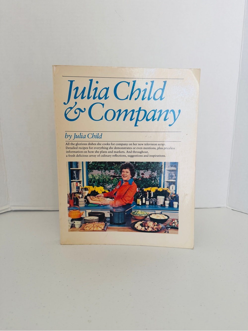 Julia Child & Company Cookbook 1978 First Edition Vintage Knopf Illustrated